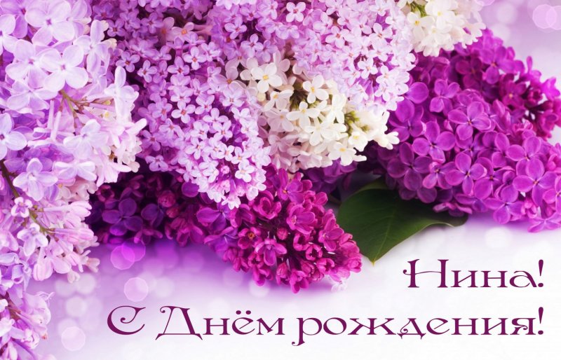 С Днем рождения - Нина