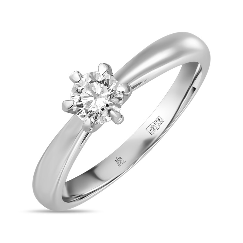 Кольцо с выращенным бриллиантом