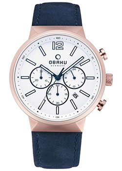 fashion наручные  мужские часы Obaku V180GCVWRL. Коллекция Leather