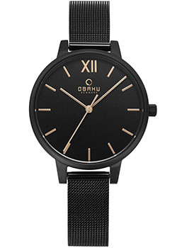 fashion наручные  женские часы Obaku V209LXBBMB. Коллекция Mesh