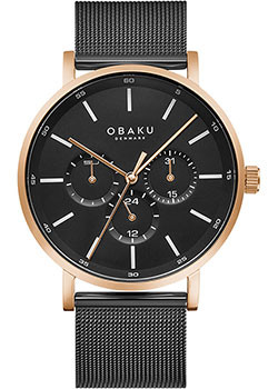 fashion наручные  мужские часы Obaku V246GMVBMB. Коллекция Mesh