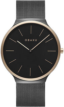 fashion наручные  мужские часы Obaku V240GXMBMB. Коллекция Ultra Slim