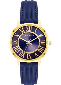fashion наручные  женские часы Anne Klein 3836GPNV. Коллекция Leather