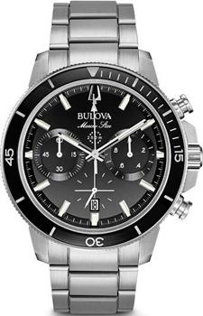 Японские наручные  мужские часы Bulova 96B272. Коллекция Marine Star