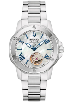 Японские наручные  женские часы Bulova 96L326. Коллекция Marine Star Ladies