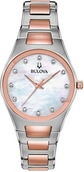 Японские наручные  женские часы Bulova 98L244. Коллекция Crystal Ladies