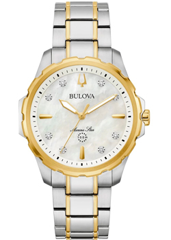 Японские наручные  женские часы Bulova 98P227. Коллекция Marine Star Ladies