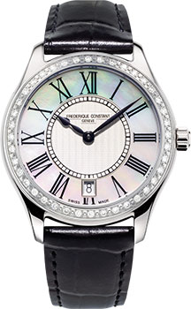 Швейцарские наручные  женские часы Frederique Constant FC-220MPW3BD26. Коллекция Classics