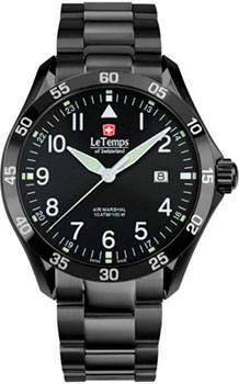 Швейцарские наручные  мужские часы Le Temps LT1040.21BS02. Коллекция Air Marshal
