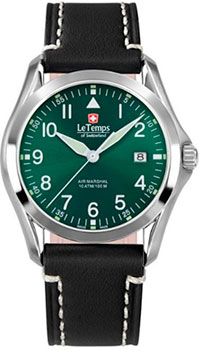 Швейцарские наручные  мужские часы Le Temps LT1080.16BL15. Коллекция Air Marshal
