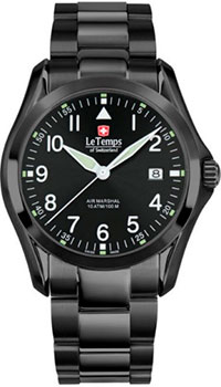 Швейцарские наручные  мужские часы Le Temps LT1080.27BS02. Коллекция Air Marshal