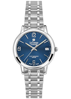 Швейцарские наручные  женские часы Le Temps LT1088.03BS01. Коллекция Flat Elegance Lady