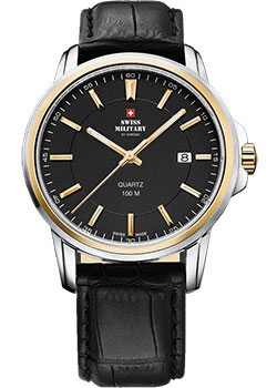 Швейцарские наручные  мужские часы Swiss Military SM34039.10. Коллекция Classic