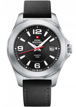 Швейцарские наручные  мужские часы Swiss Military SM34099.01. Коллекция Classic