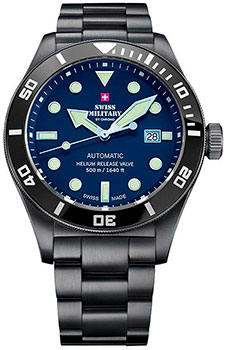 Швейцарские наручные  мужские часы Swiss Military SMA34075.09. Коллекция Diver