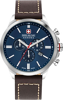 Швейцарские наручные  мужские часы Swiss military hanowa 06-4332.04.003.05. Коллекция Chrono Classic II