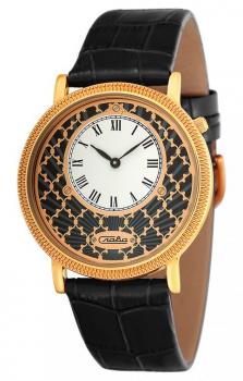Российские наручные  женские часы Slava 1343473-GL20. Коллекция Браво