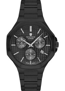 Швейцарские наручные  мужские часы Wainer WA.19687E. Коллекция Wall Street