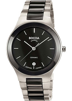 Наручные  мужские часы Boccia 3628-01. Коллекция Ceramic