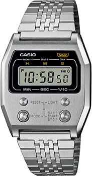 Японские наручные  мужские часы Casio A1100D-1. Коллекция Vintage