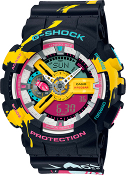 Японские наручные  мужские часы Casio GA-110LL-1A. Коллекция G-Shock