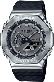 Японские наручные  мужские часы Casio GM-2100-1AER. Коллекция G-Shock