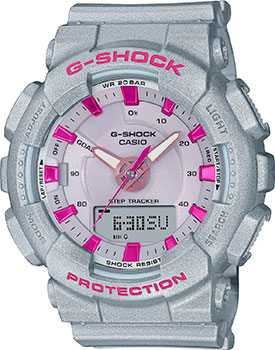 Японские наручные  мужские часы Casio GMA-S130NP-8A. Коллекция G-Shock