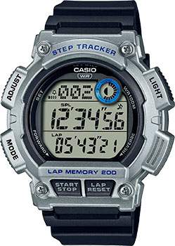 Японские наручные  мужские часы Casio WS-2100H-1A2. Коллекция Digital