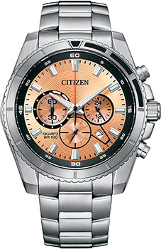 Японские наручные  мужские часы Citizen AN8200-50X. Коллекция Chronograph