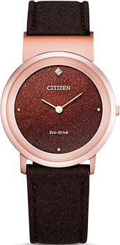Японские наручные  женские часы Citizen EG7072-19X. Коллекция Super Titanium