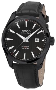 Швейцарские наручные  мужские часы Epos 3401.132.25.15.25. Коллекция Passion