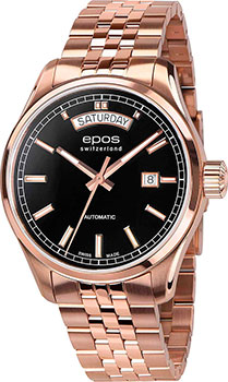 Швейцарские наручные  мужские часы Epos 3501.142.24.95.34. Коллекция Passion