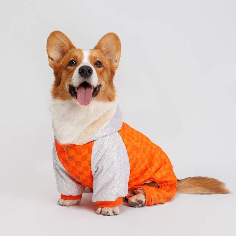 Petmax Комбинезон с капюшоном для собак, 5XL, оранжевый