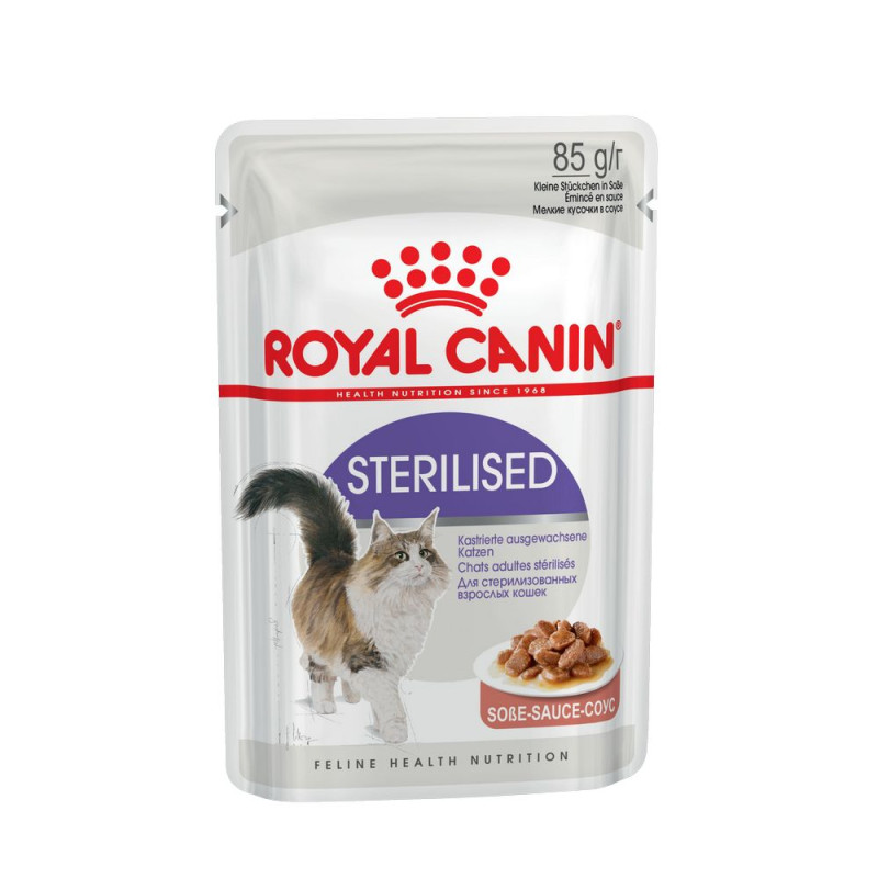 Royal Canin Sterilised Влажный корм (пауч) для стерилизованных кошек, в соусе, 85 гр.
