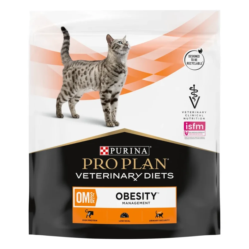PRO PLAN® Veterinary Diets Veterinary Diets OM St/Ox Obesity Management Сухой диетический корм для снижения избыточной массы тела у кошек, 350 гр.