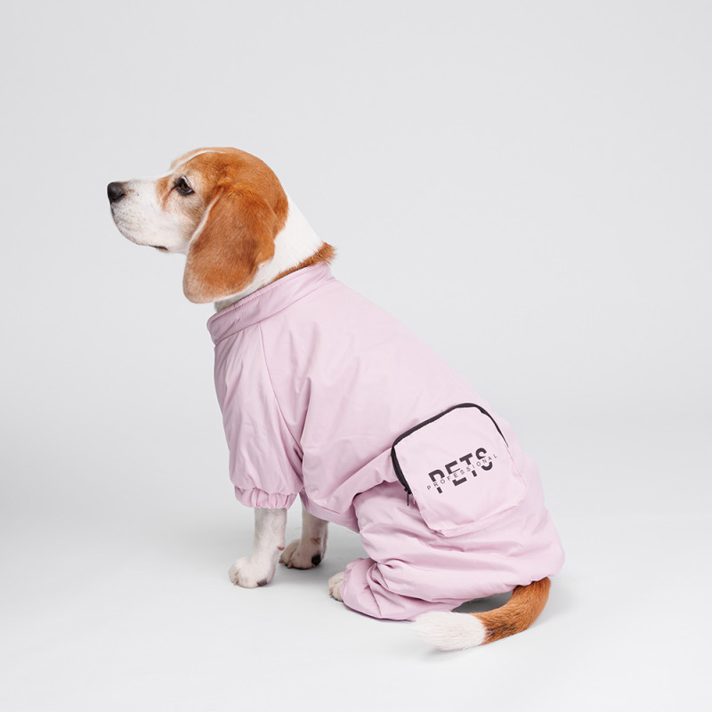 Petmax Комбинезон с кармашком для собак, 3XL, фиолетовый (девочка)