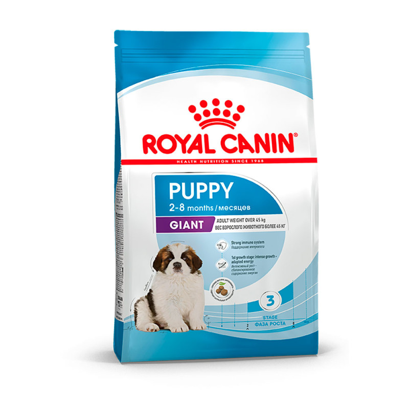 Royal Canin Giant Puppy 34 Сухой корм для щенков гигантских пород в возрасте от 2 до 8 месяцев, 15 кг