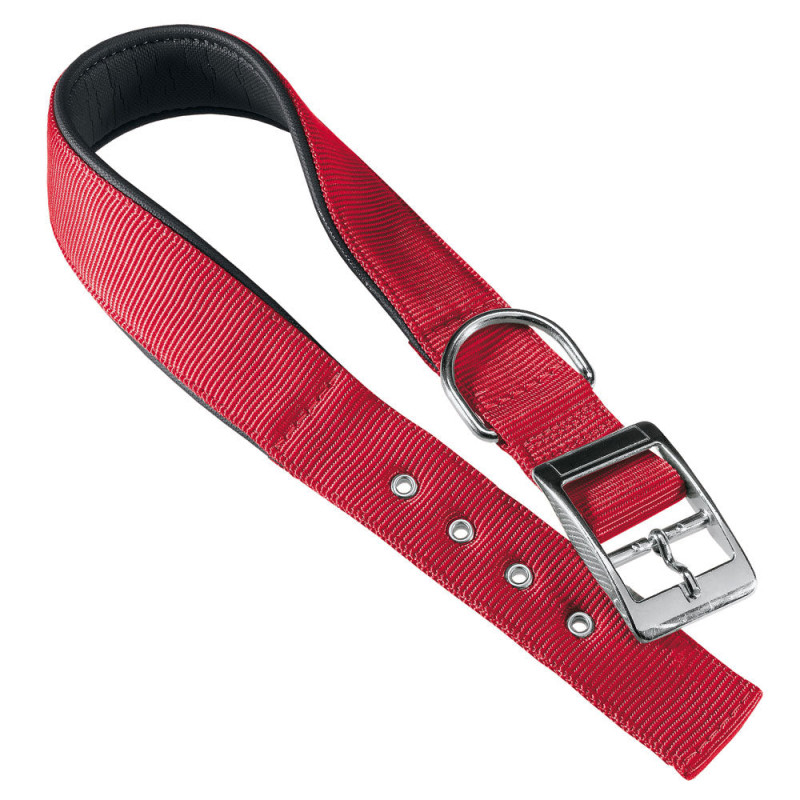 Ferplast Ошейник с мягкой подкладкой для собак мелких пород Daytona, A: 27-35 см, B: 15 мм, красный