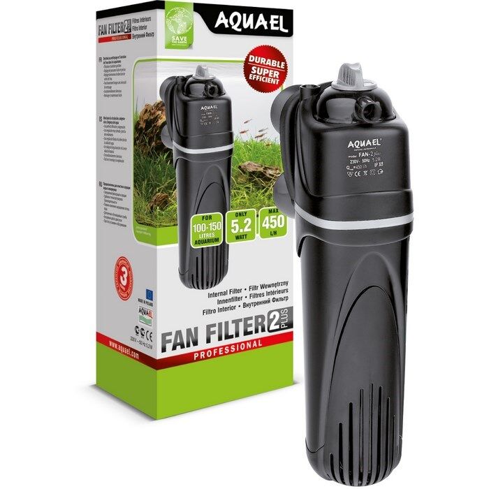 Aquael FAN-2 plus 5.2Вт 10 Помпа-фильтр для аквариума 100-150л/450 л/ч