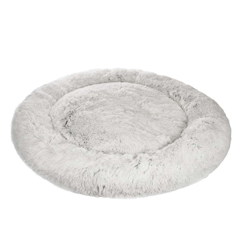 Rurri Лежак круглый для собак и кошек средних и крупных пород, 100х22 см, серый
