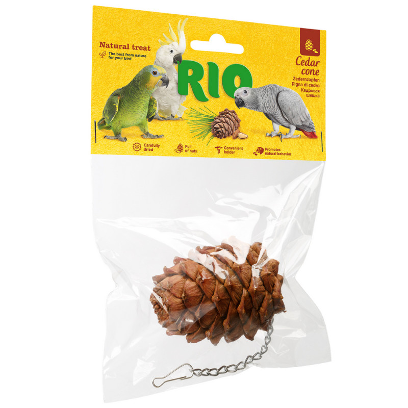 RIO Лакомство-игрушка Кедровая шишка для птиц