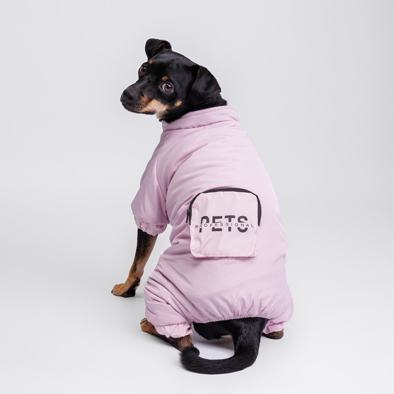 Petmax Комбинезон с кармашком для собак, XL, фиолетовый (девочка)