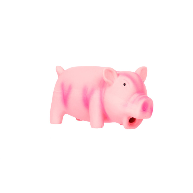 Petmax Игрушка для собак Поросёнок розовый латекс 15 см