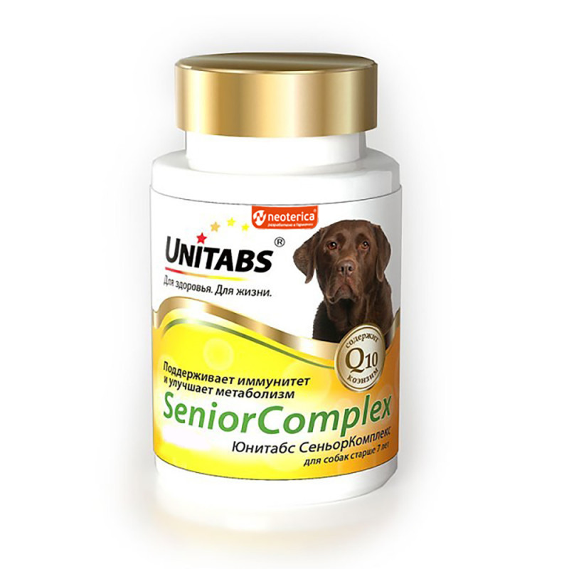 Unitabs Витаминно-минеральный комплекс для собак старше 7 лет, 100 таблеток