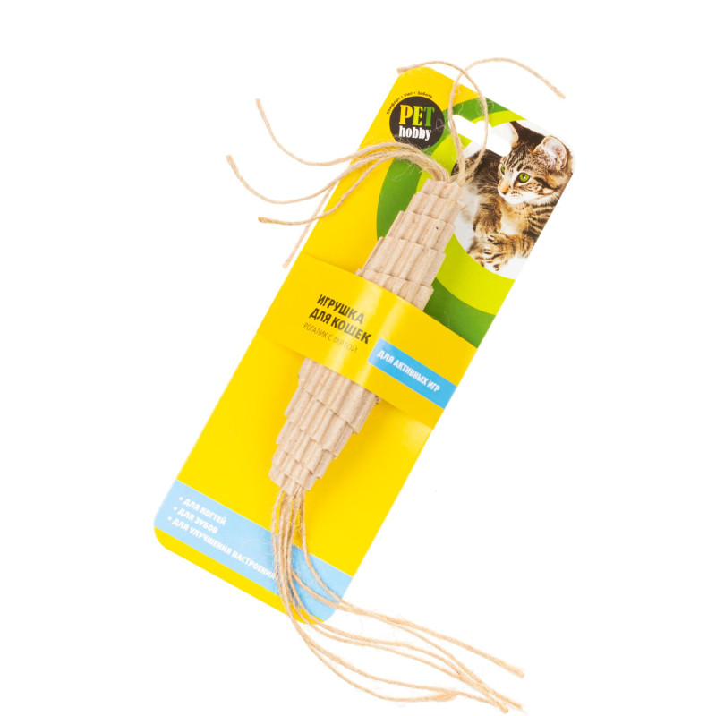 Pet Hobby Игрушка для кошек Мятный рогалик из картона