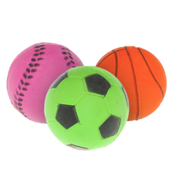 Petmax Игрушка для собак Мяч неон резиновый 5,7 см