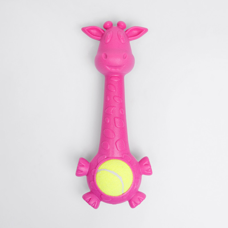 Rurri Игрушка для собак Жираф с мячом, 27,5 см