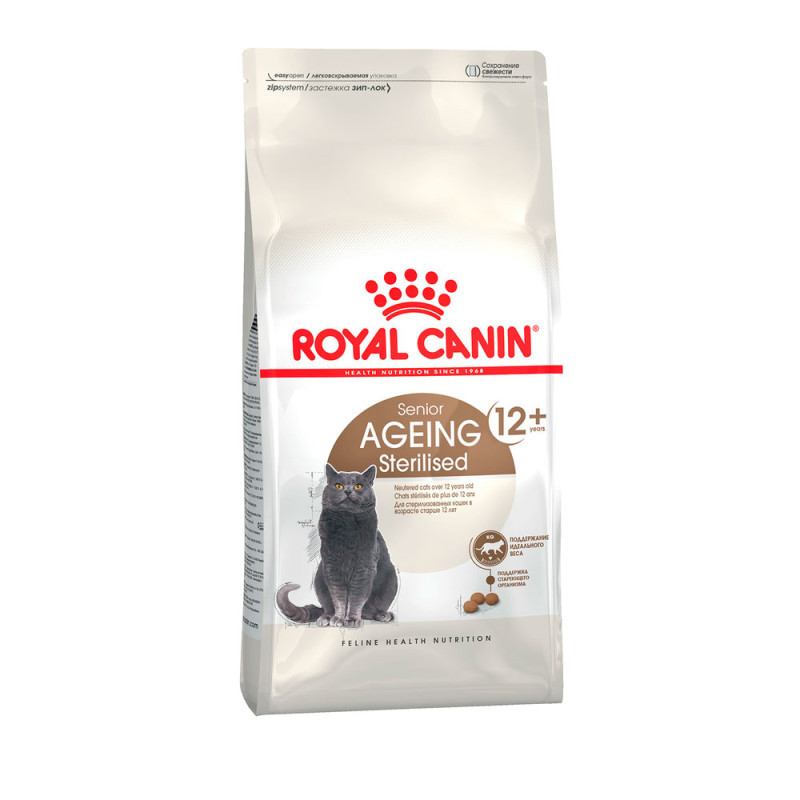 Royal Canin Ageing Sterilised 12+ корм для стерилизованных кошек старше 12 лет, 2 кг