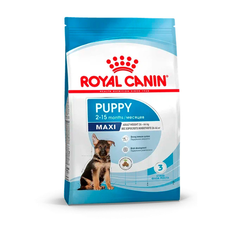 Royal Canin Maxi Puppy Сухой корм для щенков крупных пород в возрасте от 2 до 15 месяцев, 3 кг