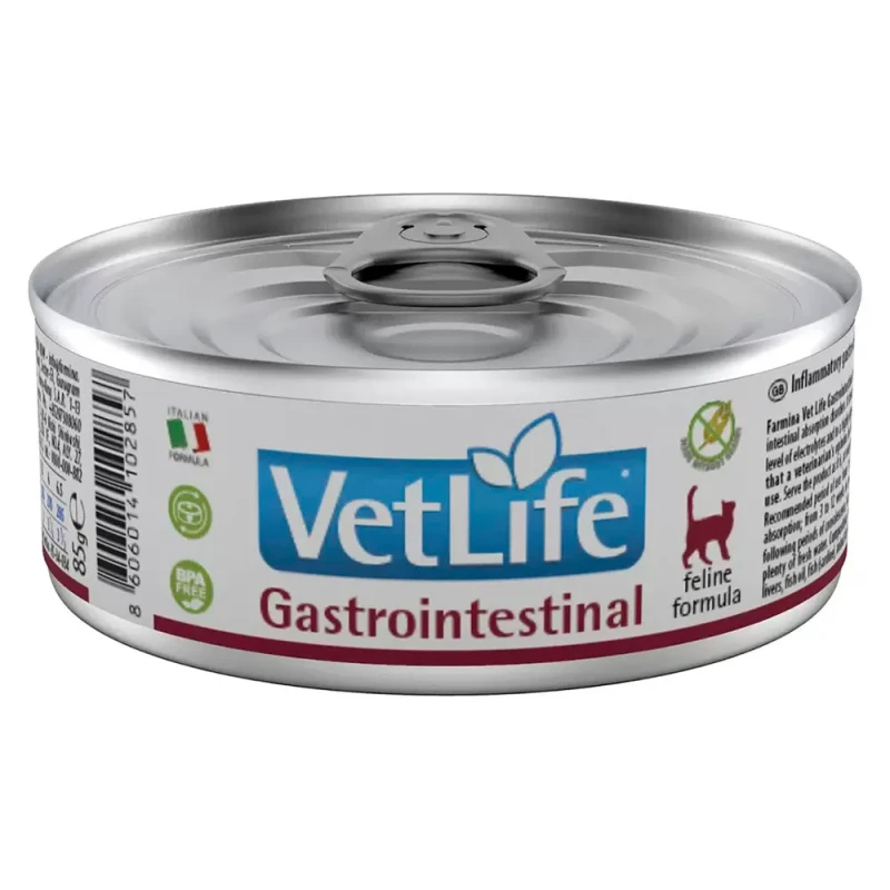 Farmina Vet Life Gastrointestinal диетический влажный корм для кошек при заболеваниях ЖКТ, 85г